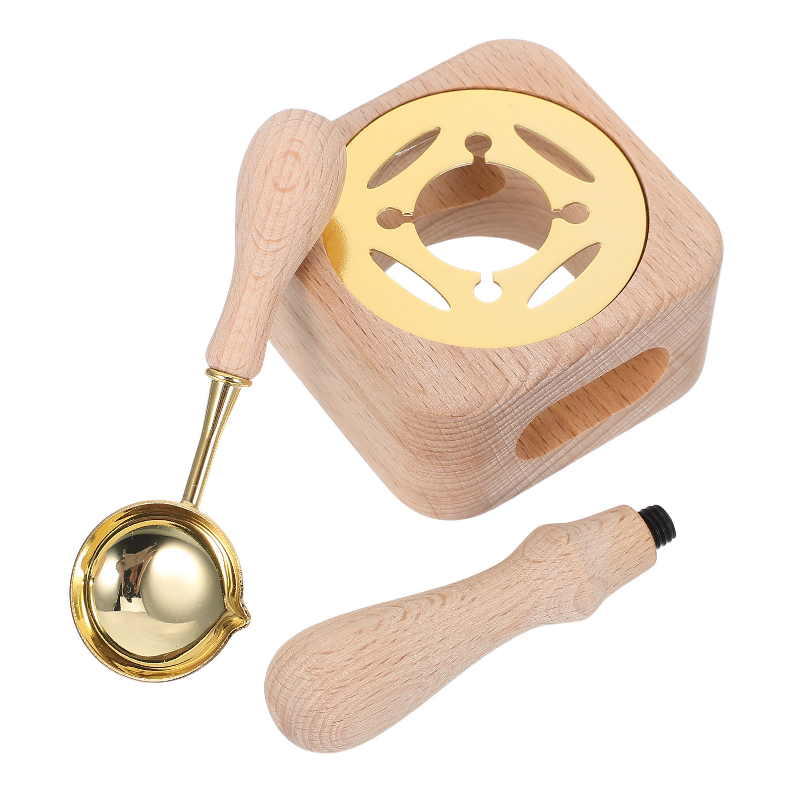 Wax Seal Stamp Set - 1Set Wax Seal Stamp Set Natural